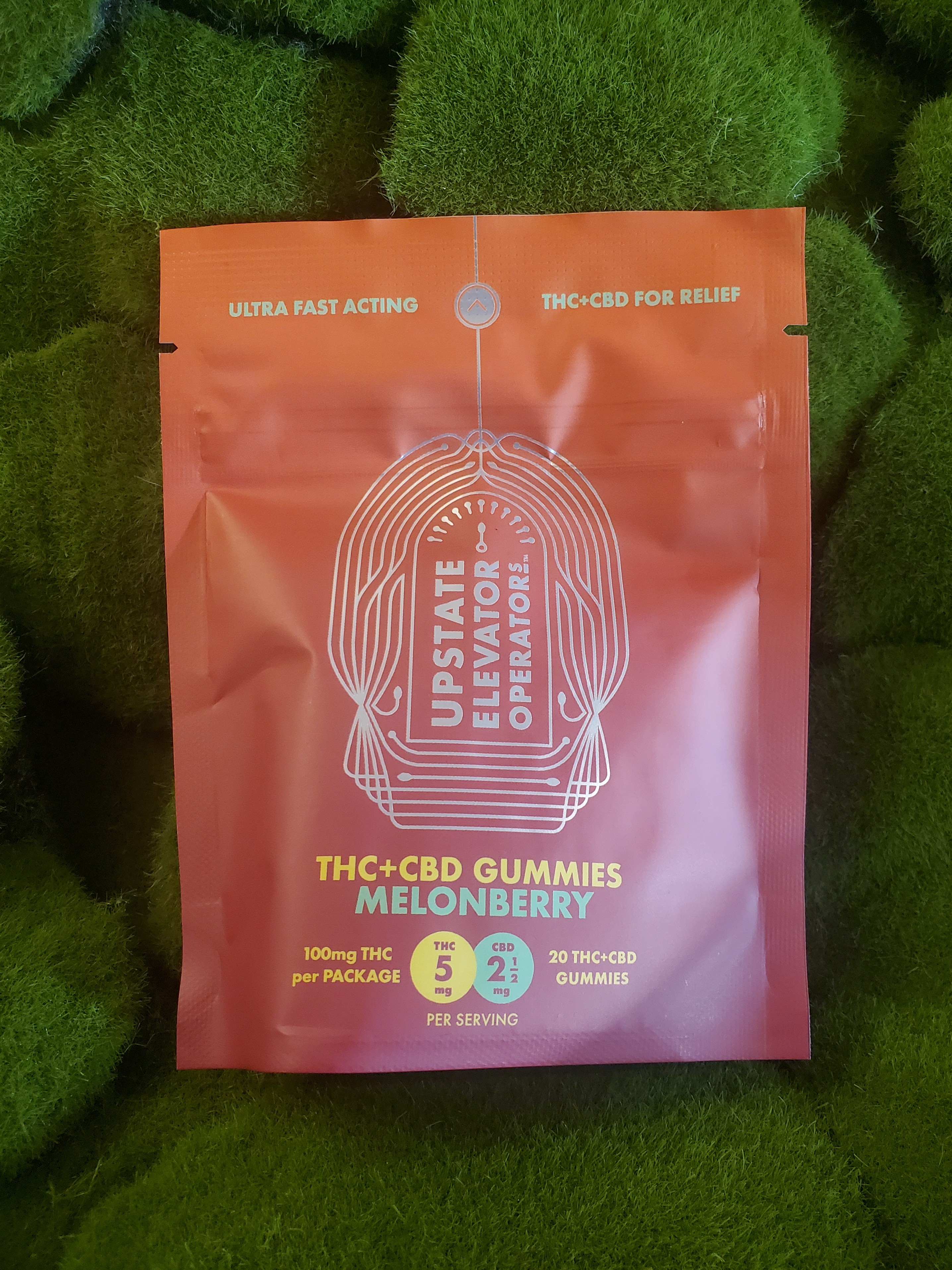 100mg Edible Pack | THC + CBD Melonberry Gummies | Upstate Elevator Operators