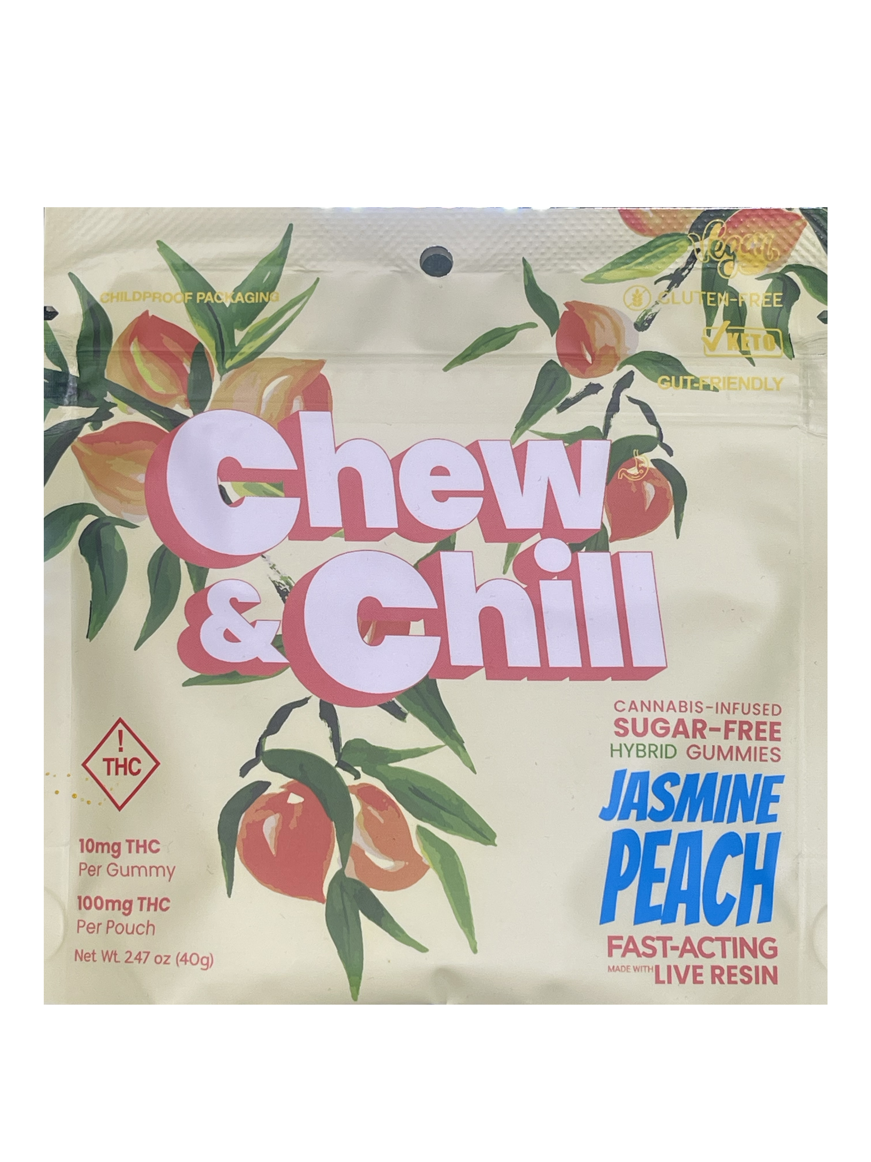Chew & Chill Live Resin-Jasmine Pech-100mg