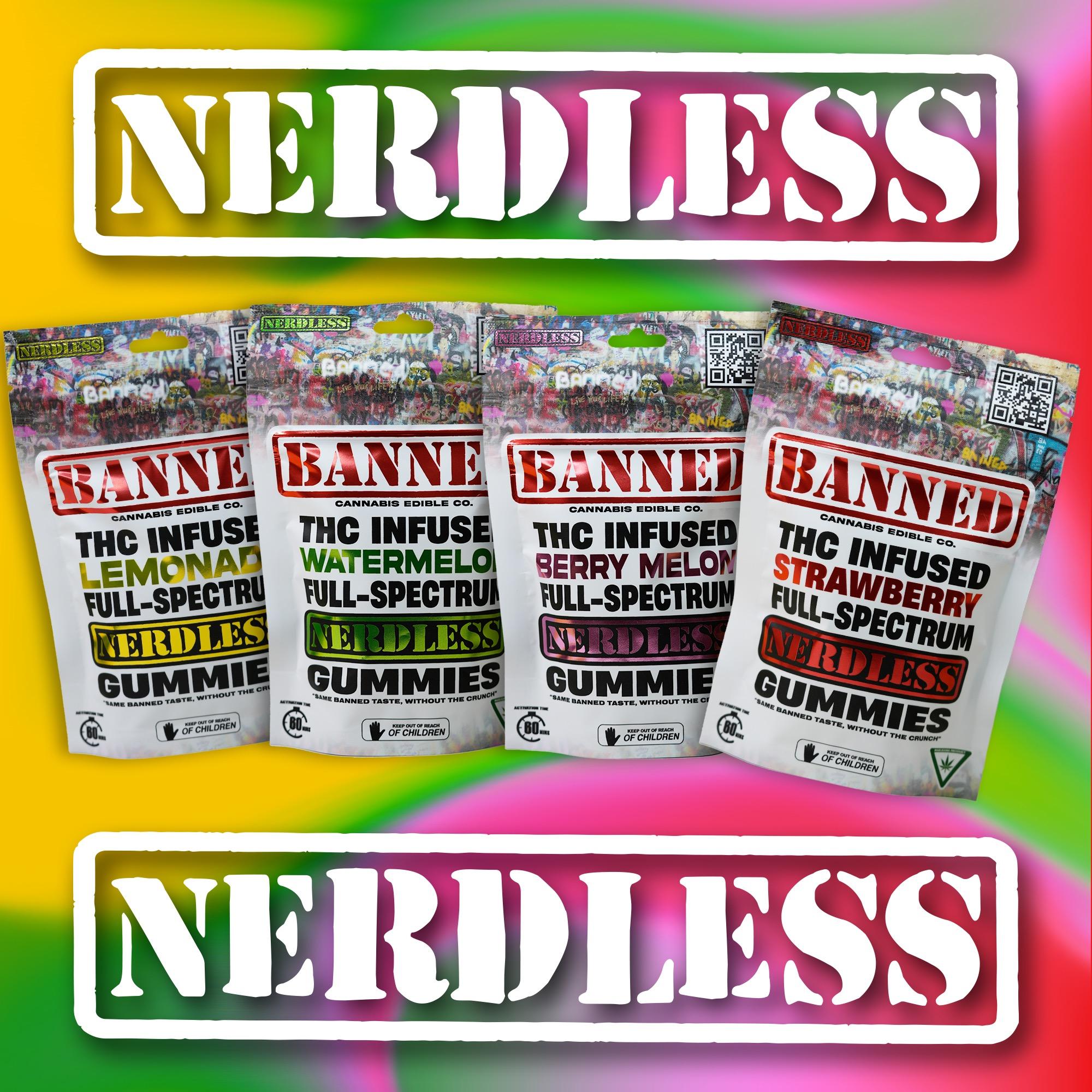 200mg Nerdless Gummies | Berry Melon