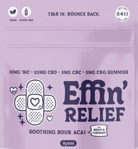 Fast Acting Sour Acai Gummies 2:4:1:1 THC:CBD:CBC:CBG | 20pk | 600mg