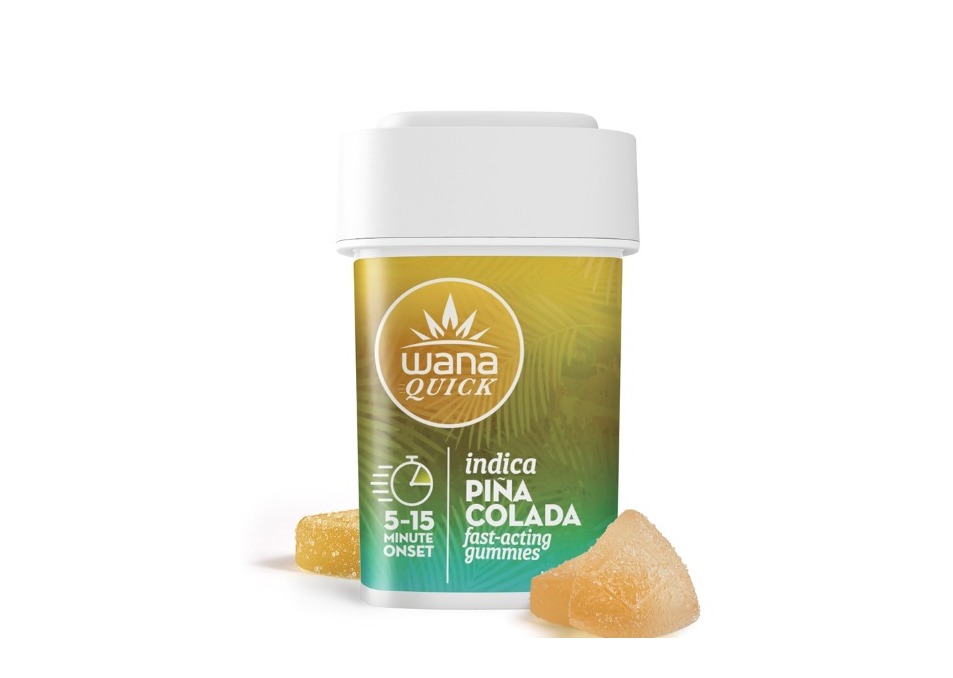 Wana Quick - Pina Colada Fast Acting Gummies 10pk - 100mg