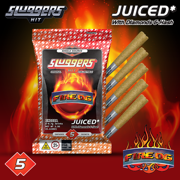 Infused Preroll 5 pack | Juiced | Fire OG | 3.5g