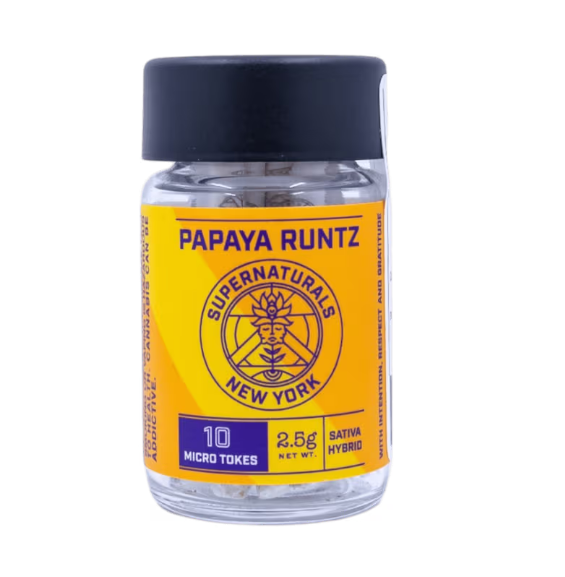 Supernaturals Papaya Runtz 10pk .25g Mini Tokes Pre-rolls