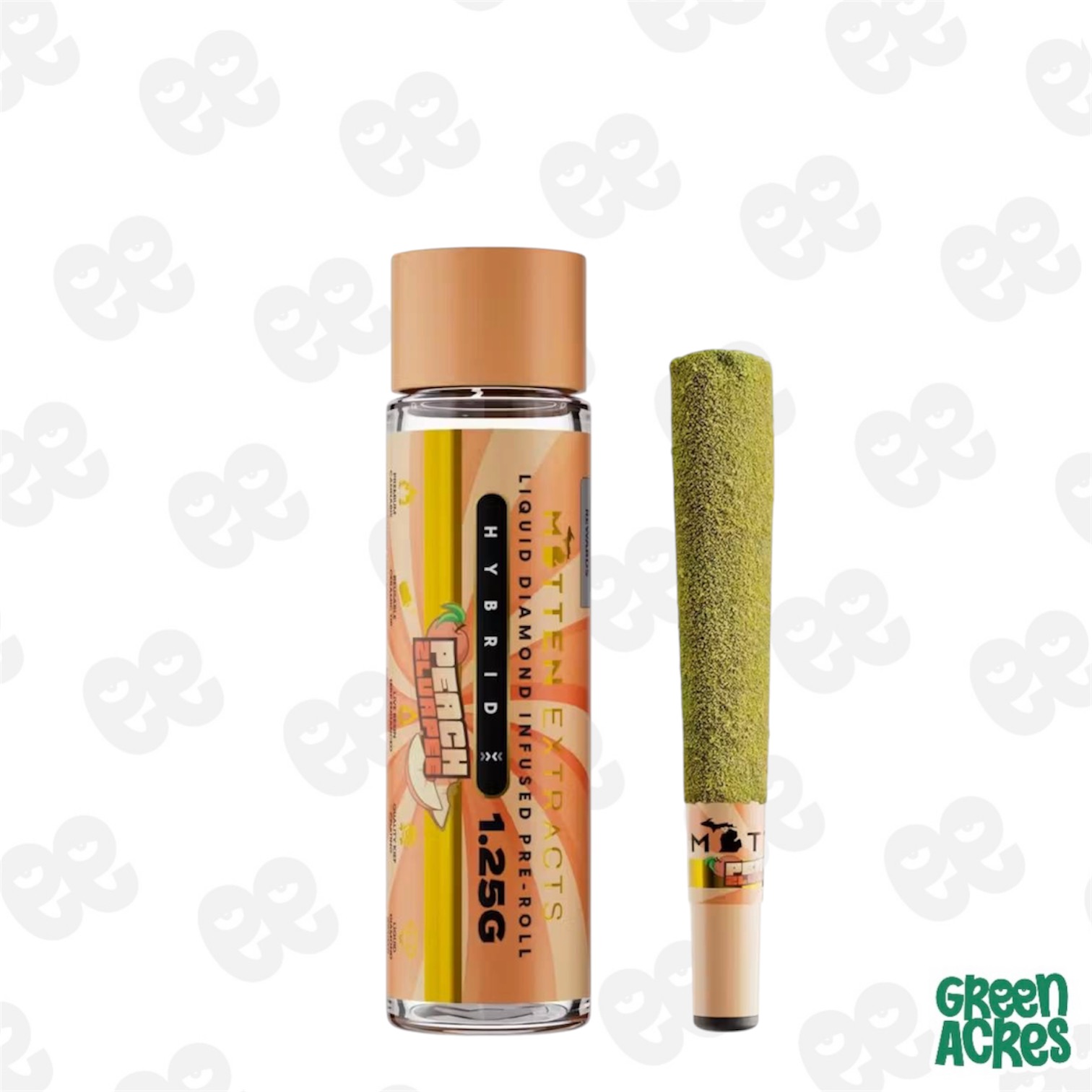 Mitten Extracts: Peach Zlurpee 1.25G Infused Pre-Roll