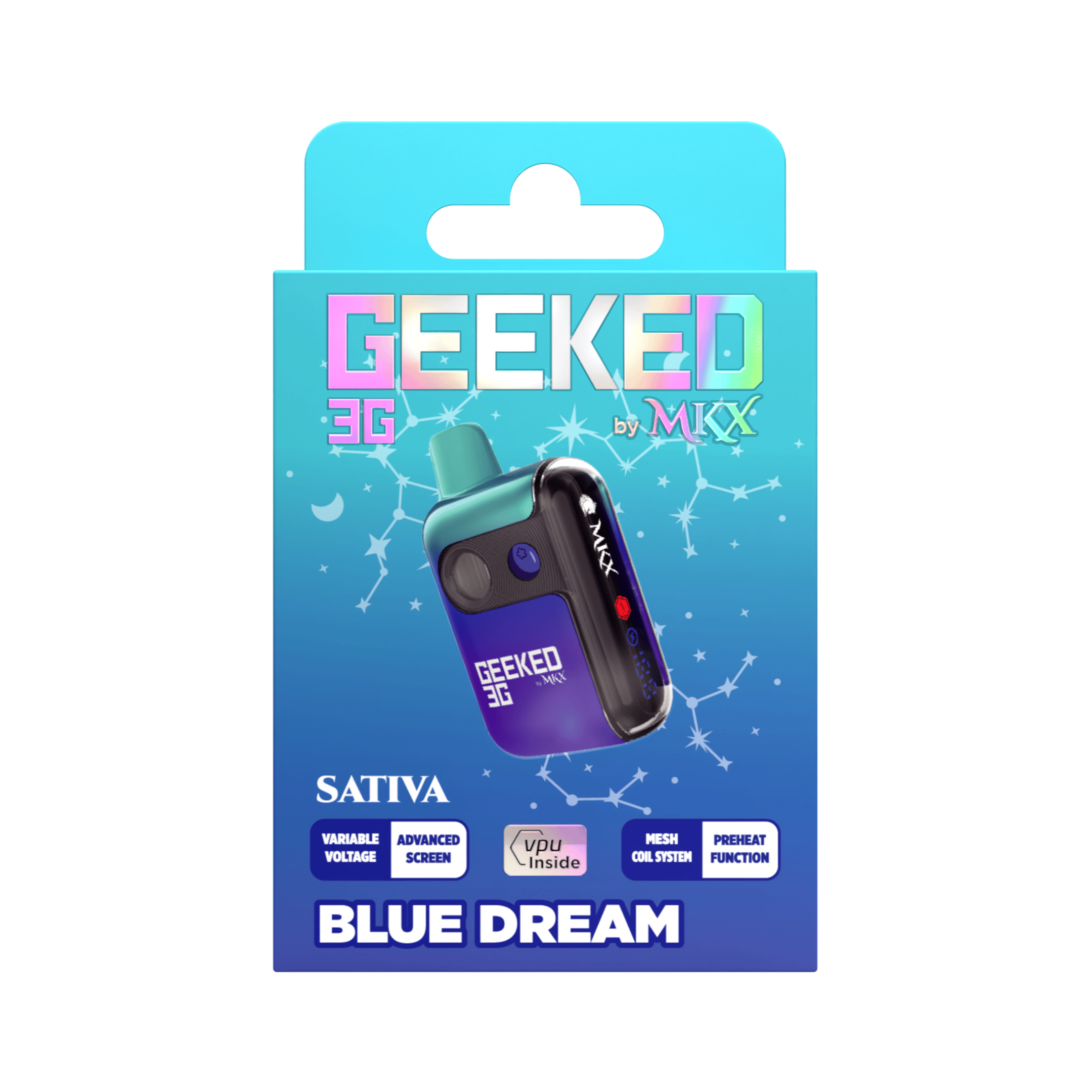 Geeked By Mkx 3G Disposable  - Blue Dream