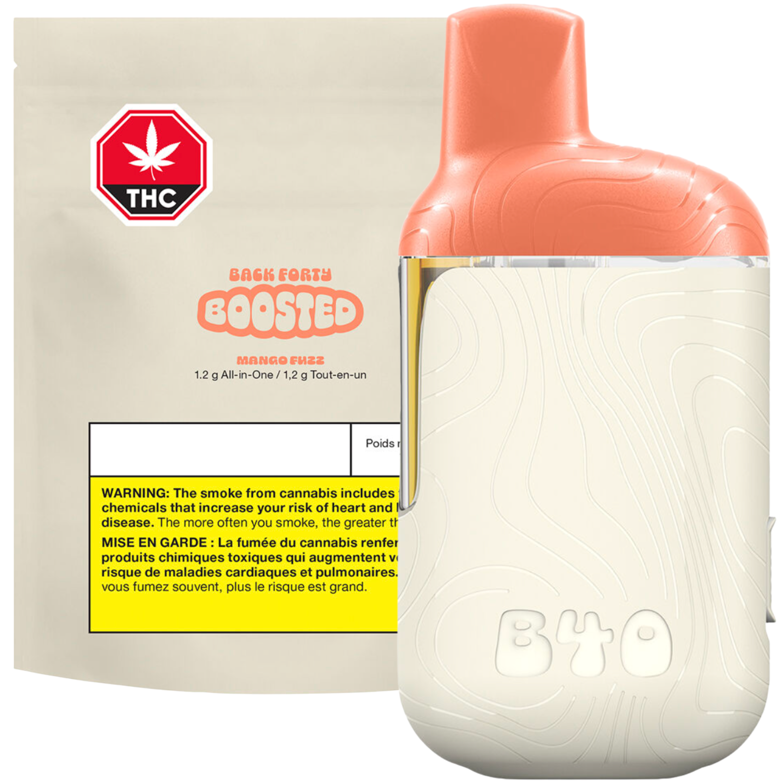 Mango Fuzz BOOSTED All-In-One Vape Disposable | 1.2g