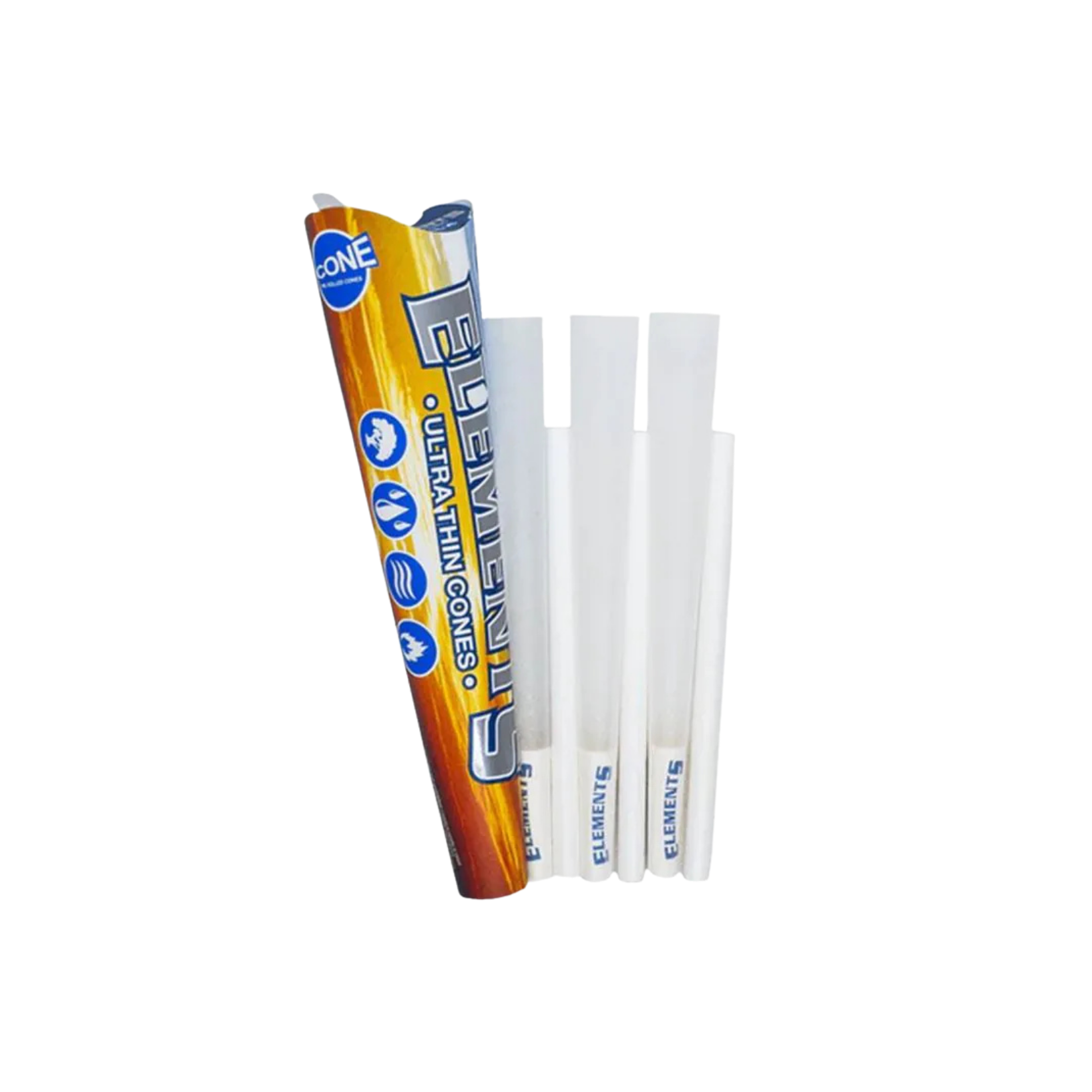Elements - Ultra Thin King Size Cones - 3pk