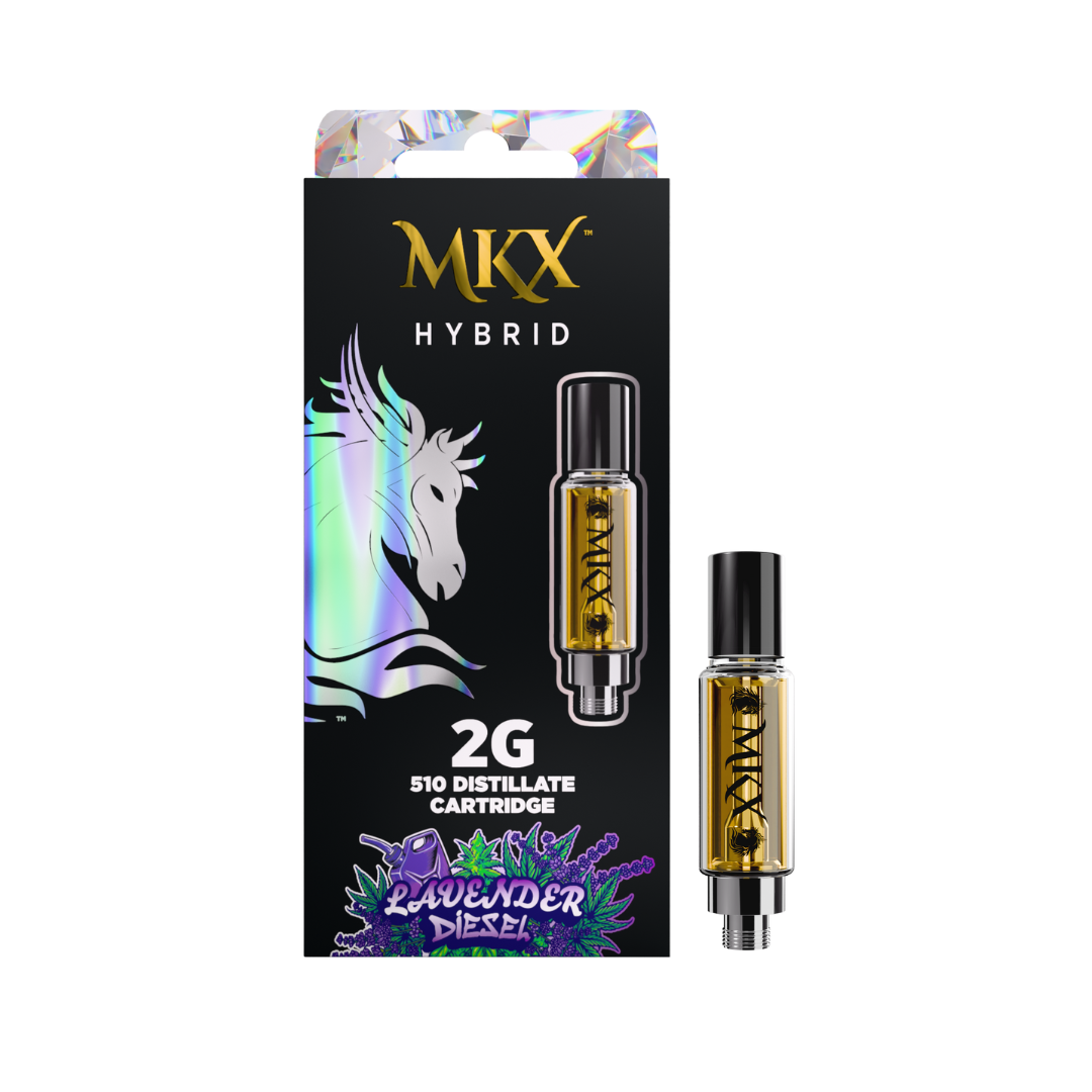 MKX 2 Gram 510 Thread Carts - Lavender Diesel 2g 510 Thread - Hybrid