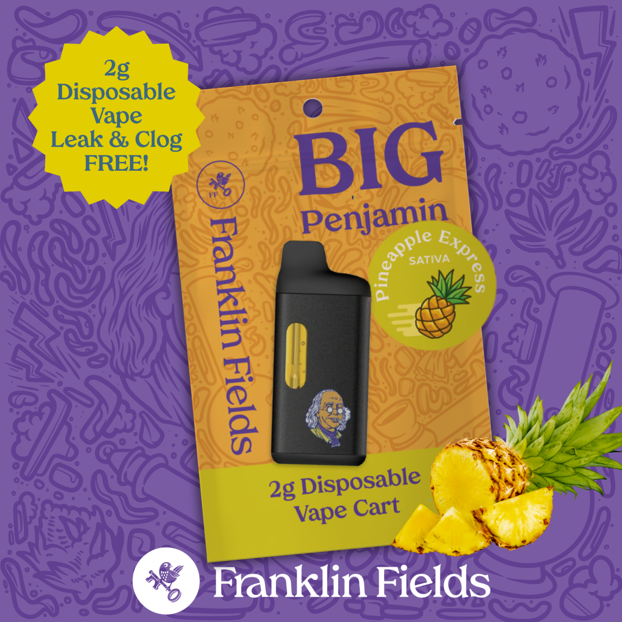 FRANKLIN FIELDS DISPOSABLE | PINEAPPLE EXPRESS