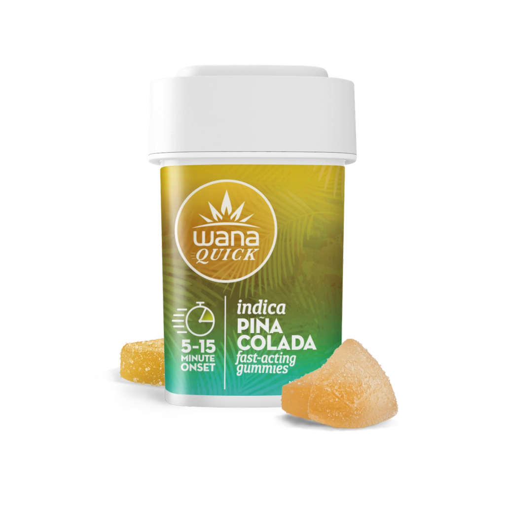 WANA Gummies 100mg Quick: Pina Colada 10pc