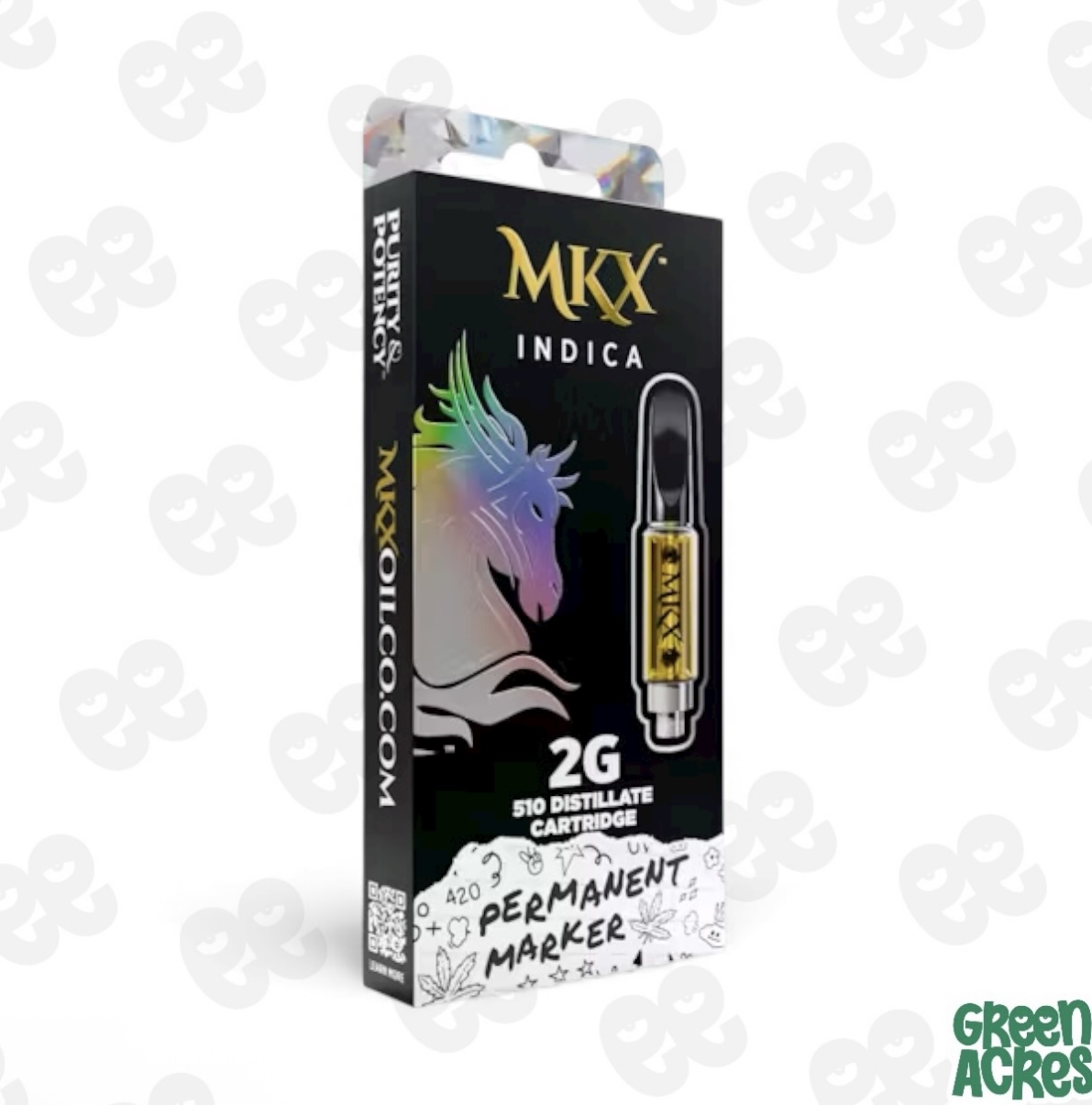 MKX 2 Gram 510 Thread Carts - Permanent Marker 2g 510 Thread - Indica