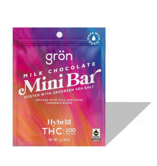 THC Milk Chocolate High-Dose Mini Bar (100mg)