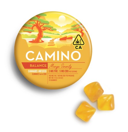 Camino Mango Serenity Gummies 1:1 (20 x 5:5mg)