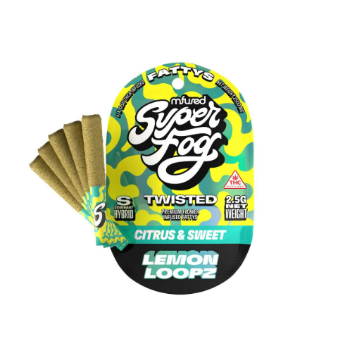 MFUSED TWISTED Fatty's Infused Joint 2.5g: Lemon Loopz 5pk