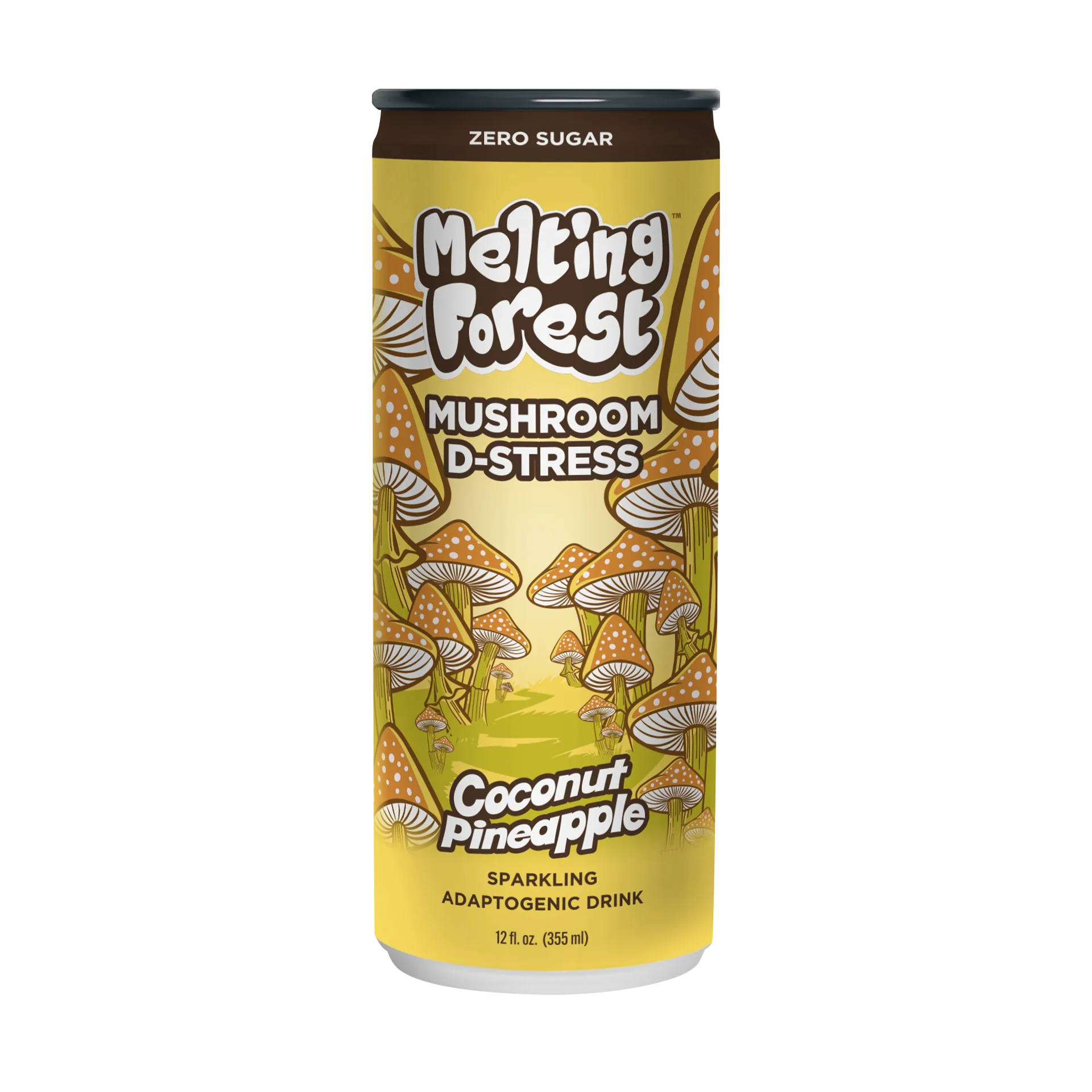 Melting Forest - Mushroom D-Stress Drink - 12 fl oz - Coconut Pineapple