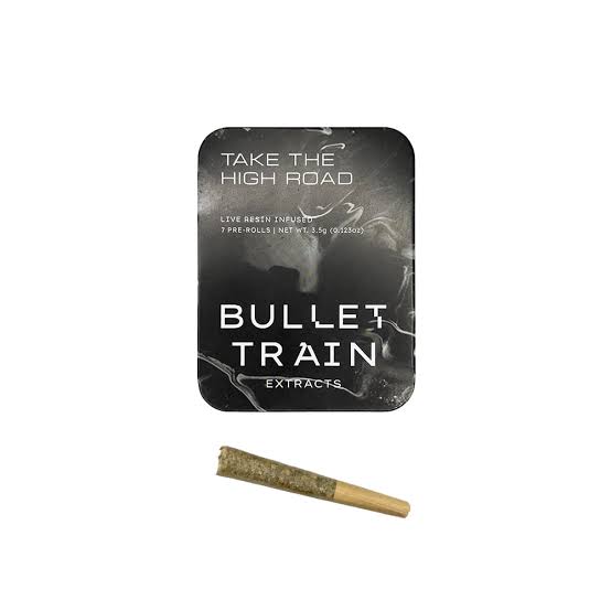 7pk - Infused Preroll - Black Amber - Bullet Train - REC