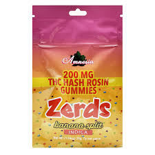 Zerds | Banana Split | 200mg | Hash Rosin Single Gummy