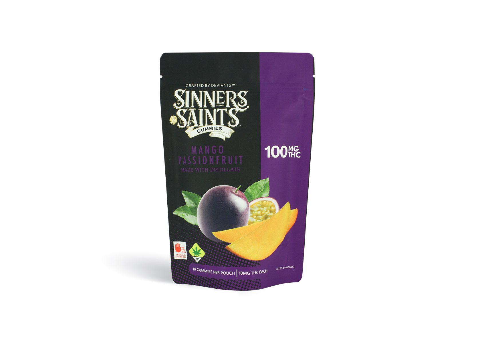 Mango Passionfruit Gummies | 1:1:1:1