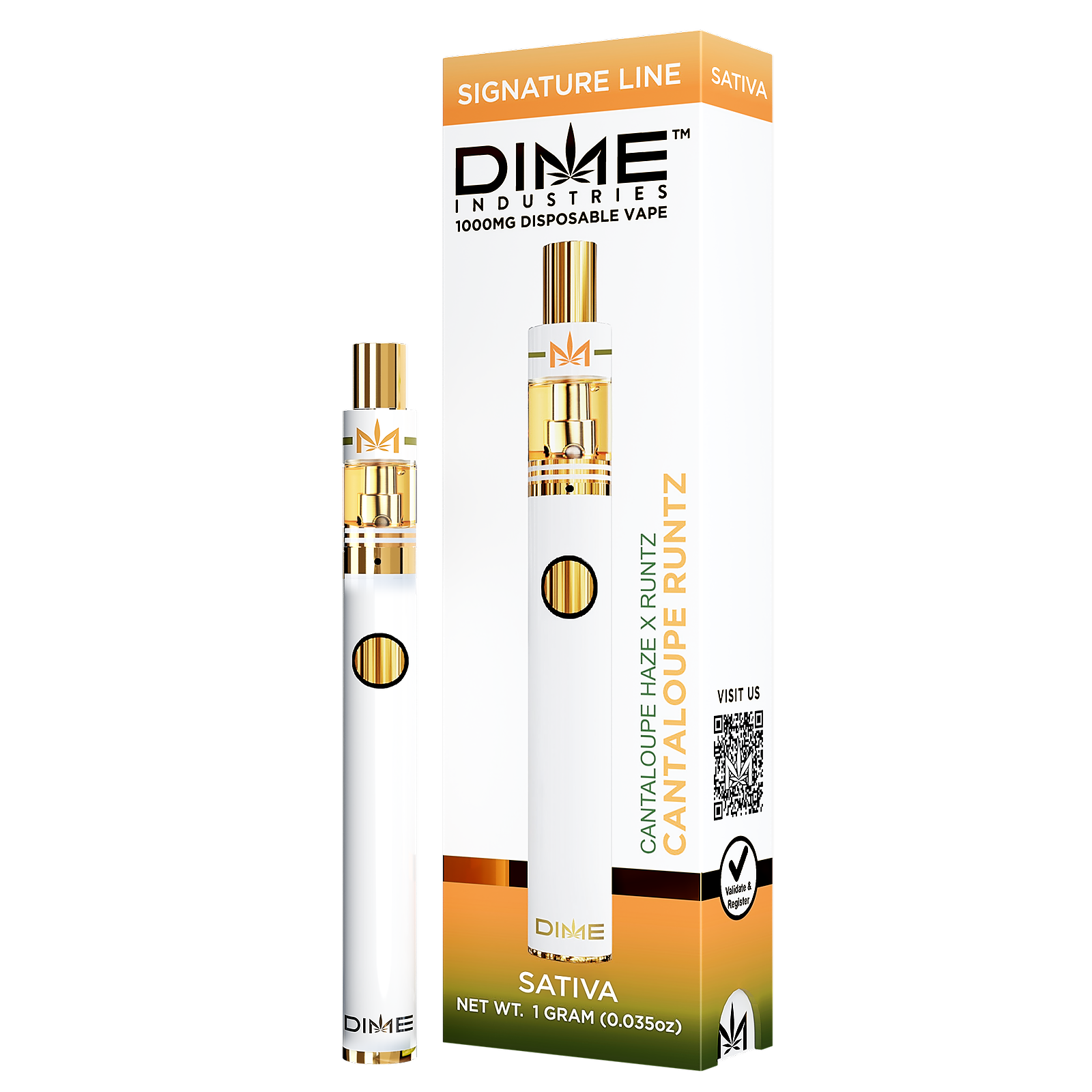 DIME - DISPOSABLE (DISTILLATE) - - SATIVA - CANTALOUPE DREAM