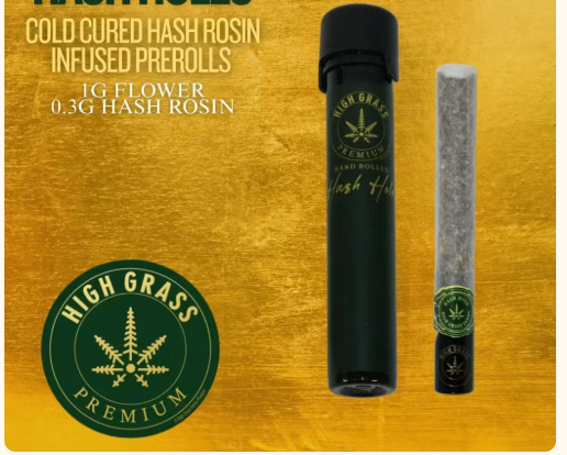 High Grass - Apple Fritter Hash Holes w/Cold Cure Hash Rosin