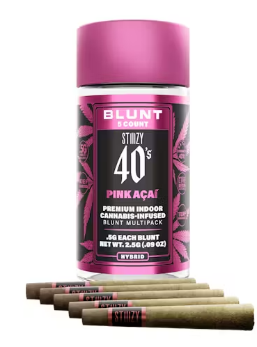 Stiiizy 40's - Pink Acai - 5 x .5g Infused Blunts