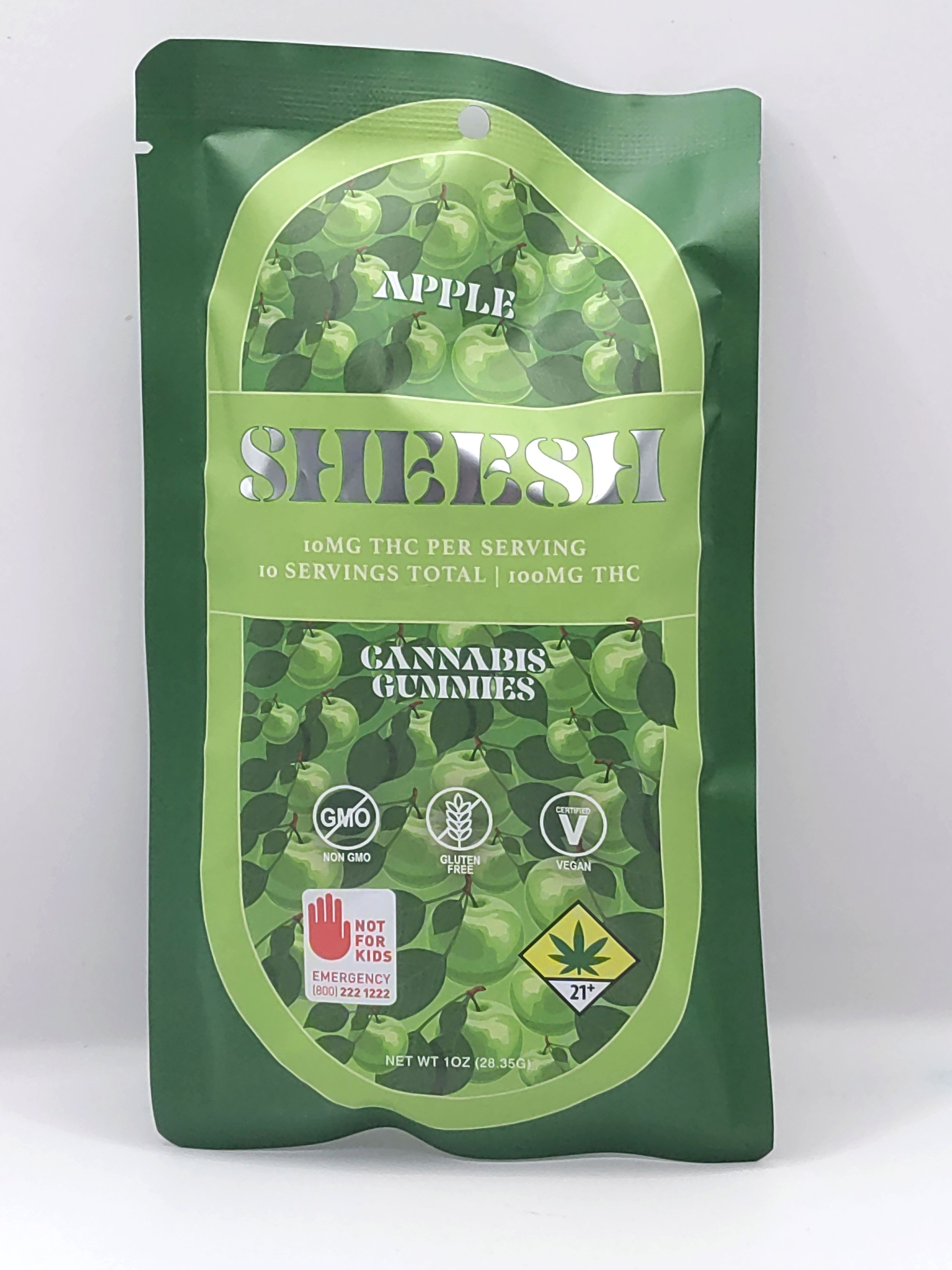 Green Apple Hash Rosin Gummies