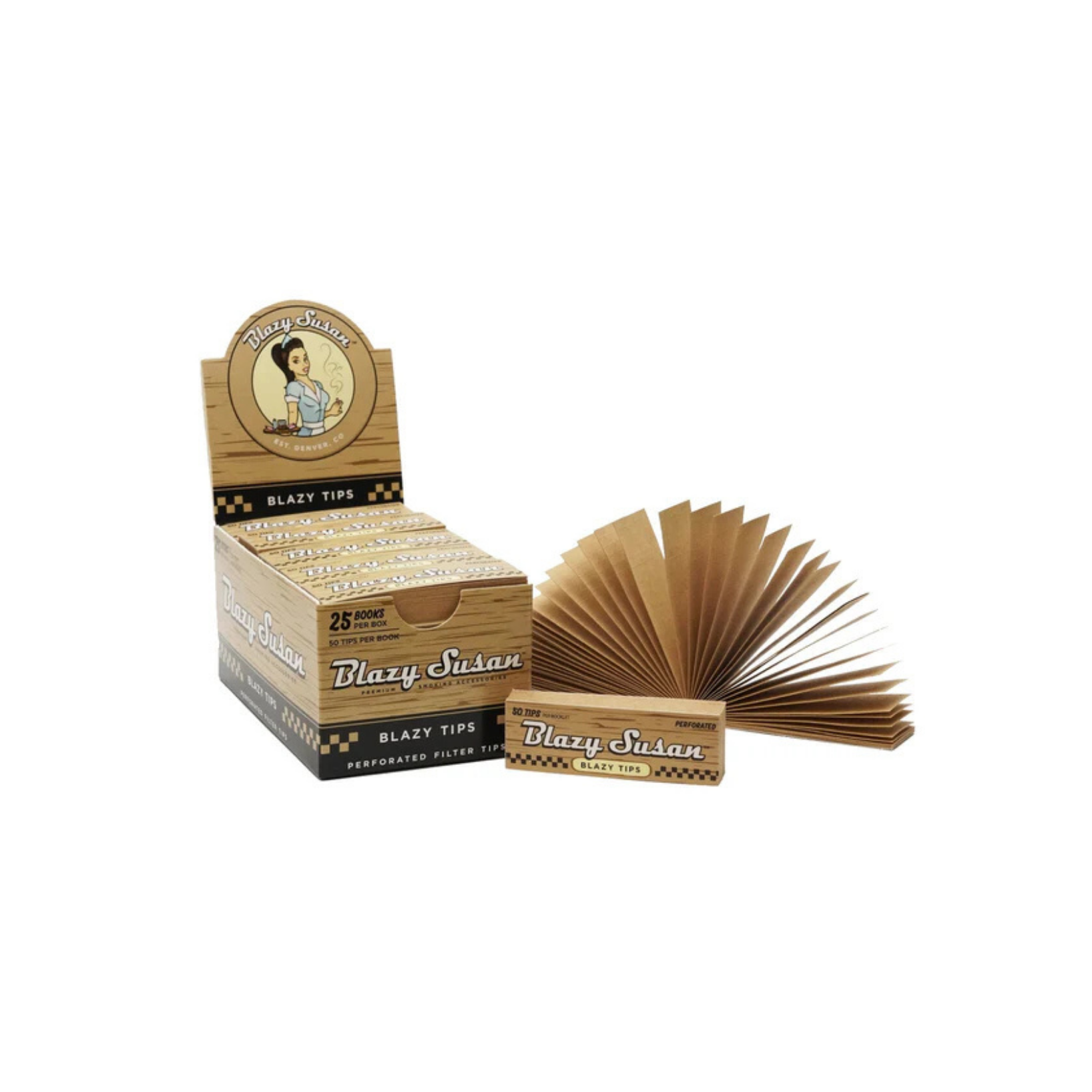 Blazy Susan - Unbleached Filter Tips - 50ct