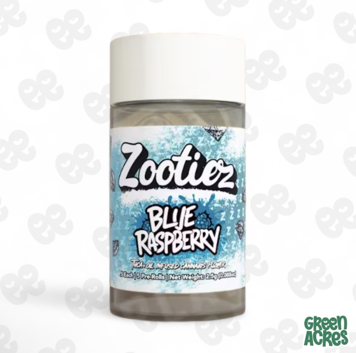 Zooties: Blue Raspberry 2.5G Multi-Pack Infused Pre-Rolls