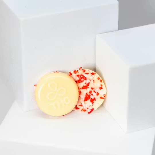40mg White Chocolate Peppermint Crunch Discos - 400mg