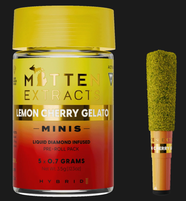 Lemon Cherry Gelato .7g Infused Pre-Roll Minis - 5 Pack