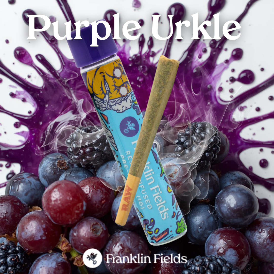 FRANKLIN FIELDS | 1G RESIN INFUSED PRE ROLL | PURPLE URKLE