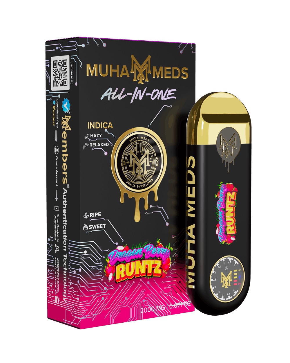 Muha Meds Disposable Vape | Dragon Berry Runtz