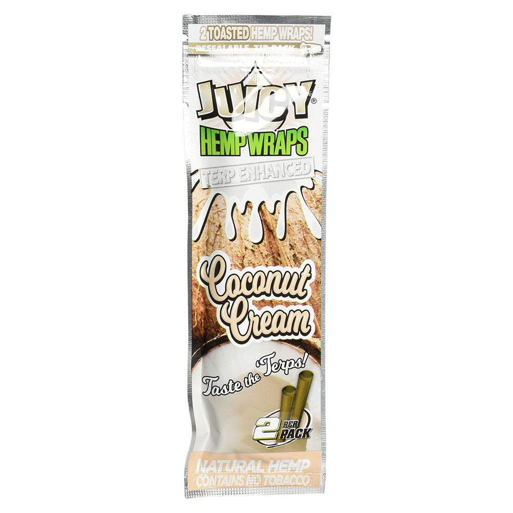 Juicy Jay Terp Infused Hemp Wraps Coconut Cream 2pk