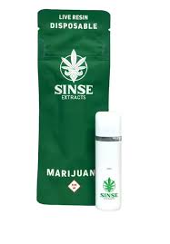 SINSE LIVE RESIN DISPOSABLE INDIANA BUBBLEGUM (I/H) .5G