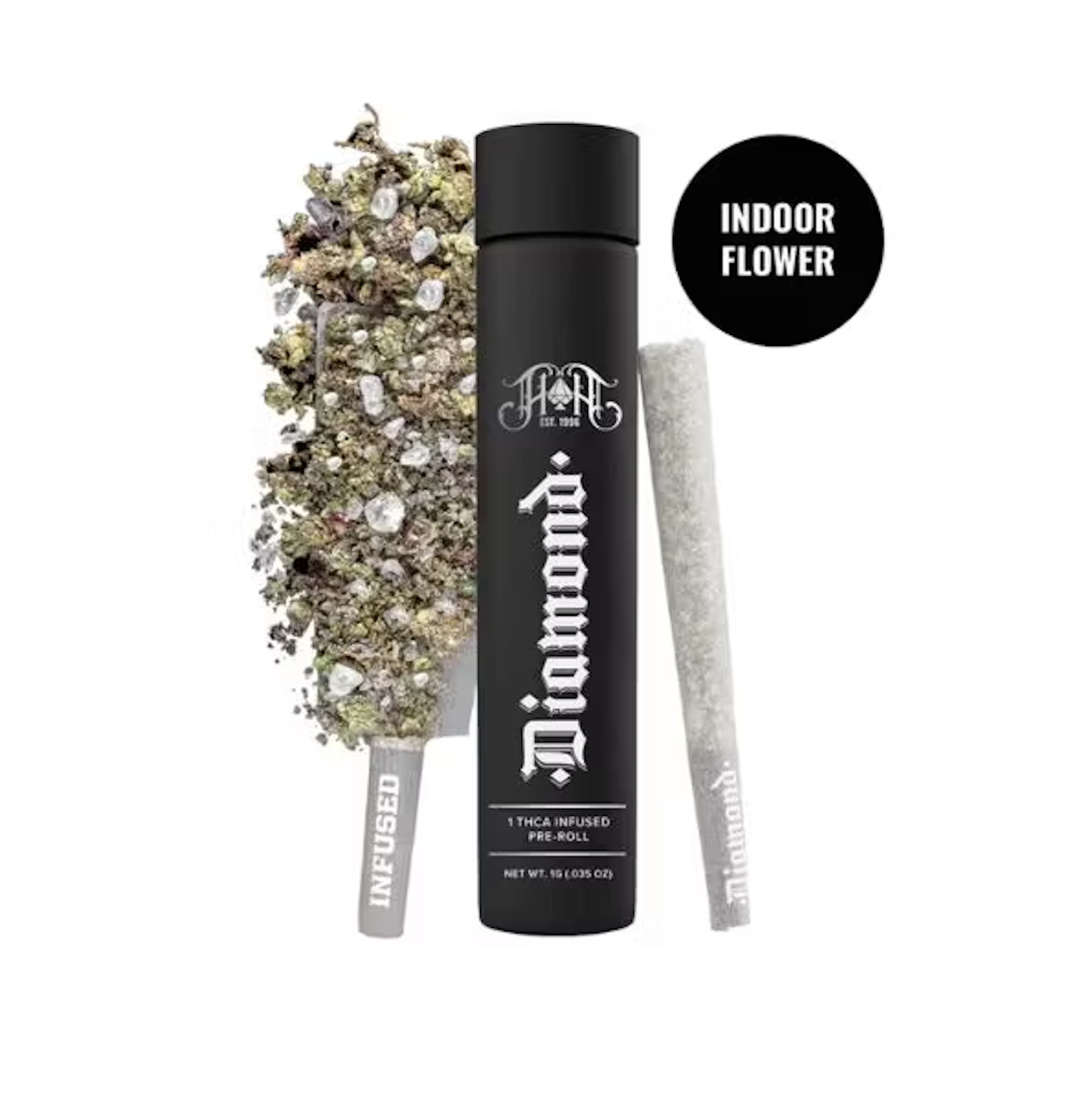 Heavy Hitters | Sour Tangie - Infused Diamond Pre Roll | 1g