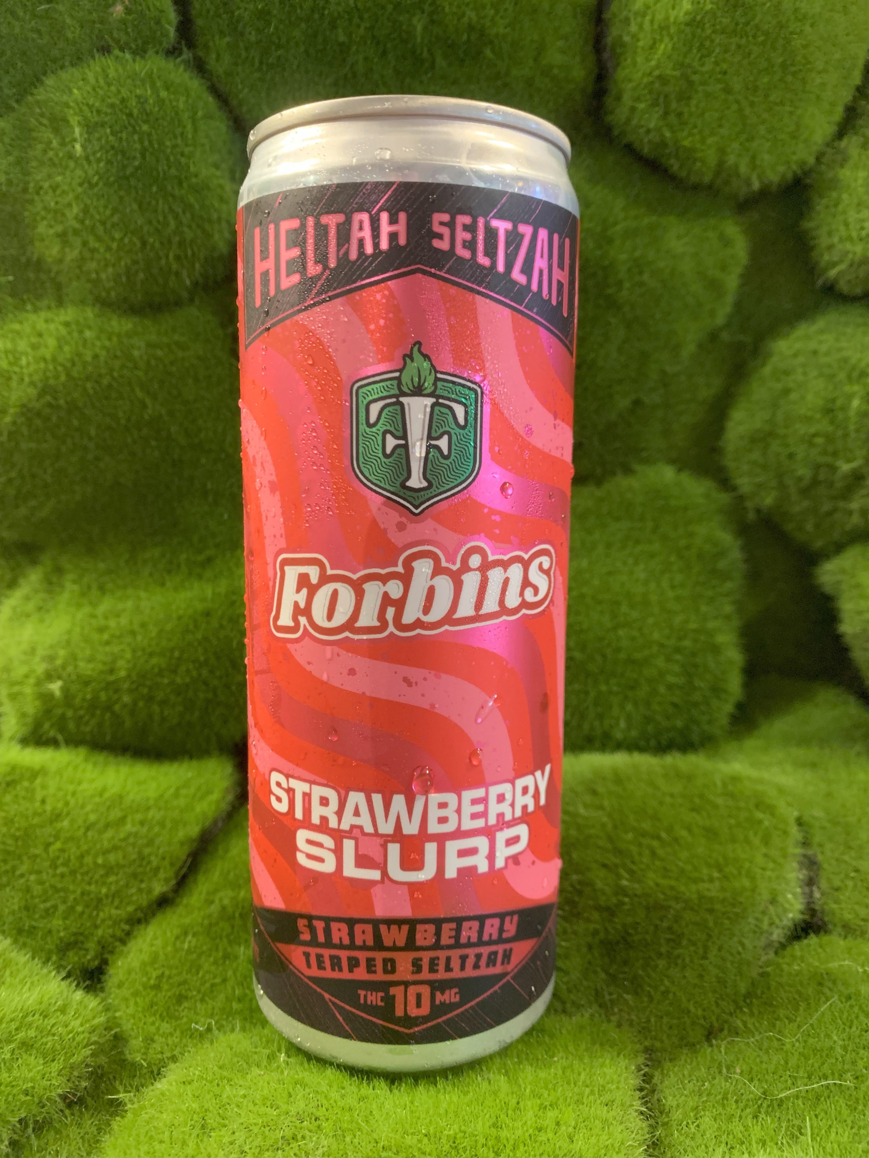 10mg Can | Forbins Strawberry Slurp: Strawberry Terped Seltzah