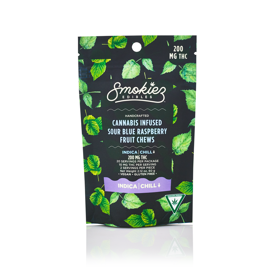 Smokiez   Sour Blue Raspberry   200mg