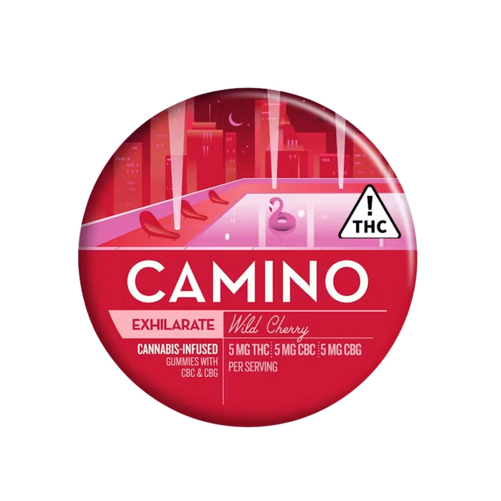 Kiva Camino Wild Cherry 100mg Gummy CBG/CBC/THC