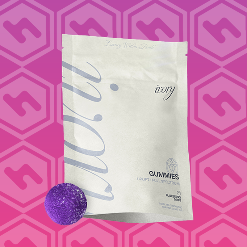 Ivory | Blueberry Drift | RSO | 100mg THC | 10 Pack
