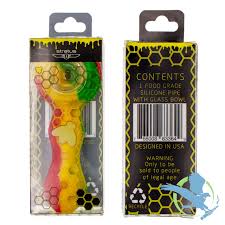 Silicone Bee Handpipe Rasta