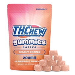 THChew | Peachy Popper | 200mg Gummies