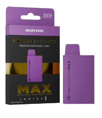 Mitten MAX - Grape Kush (I) - 3g Disposable