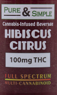 Pure & Simple RTD Hibiscus Citrus 100mg