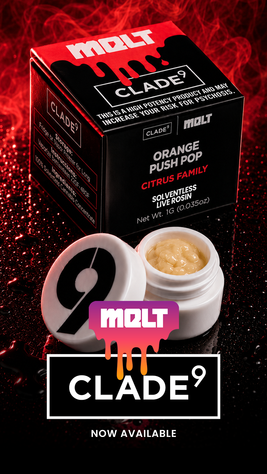 Melt | Live Rosin | Orange Push Pop | 1g