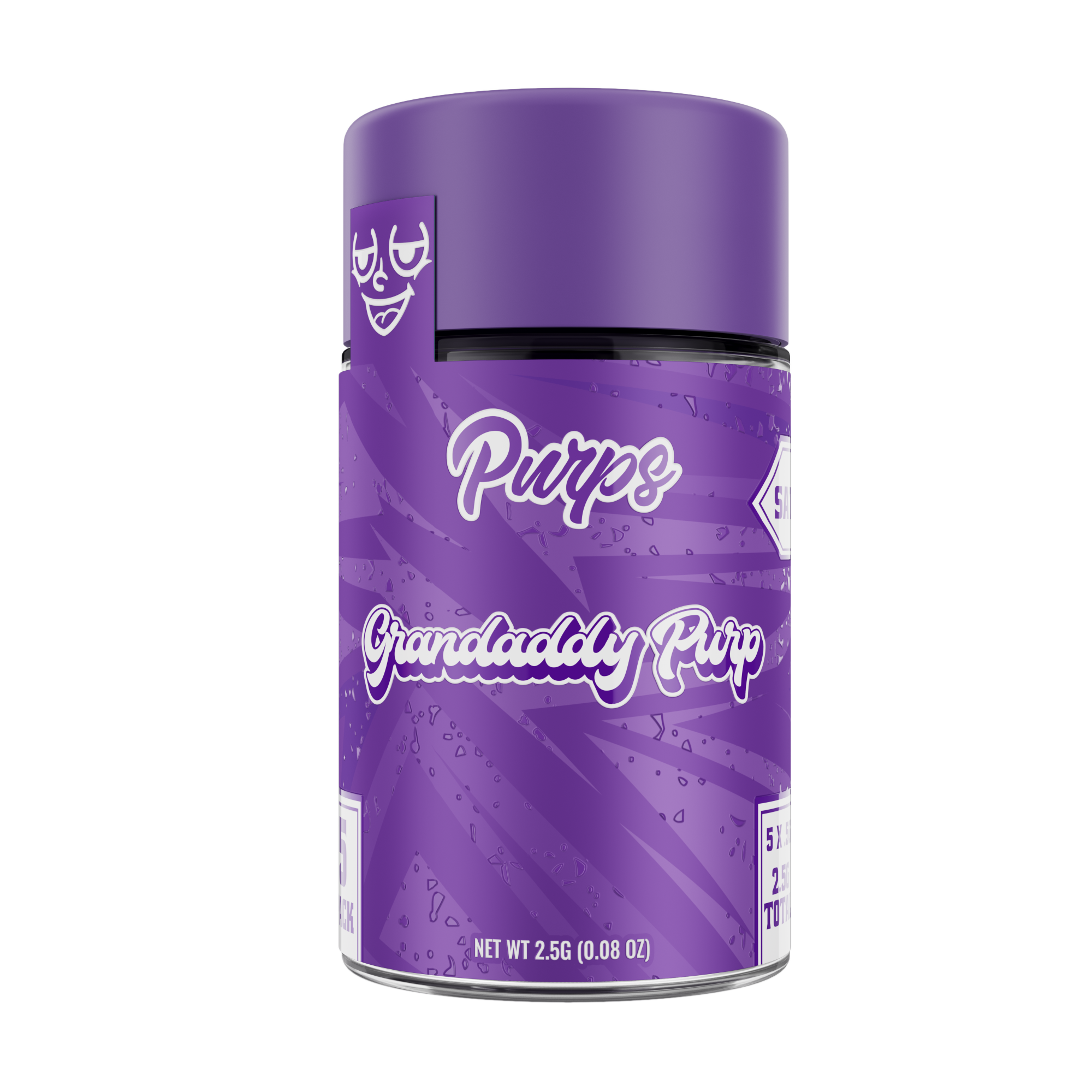 Purps | 5pk 0.5g Prerolls | Granddaddy Purp