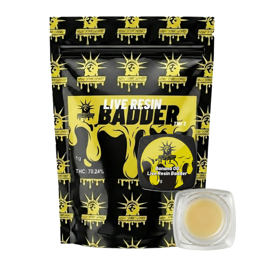 New York Honey | Live Resin Badder Tier 2 | Banana OG | 1G