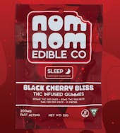 Gummies | Black Cherry Bliss | Sleep | 200mg: CBN | Nom Nom Edible Co.