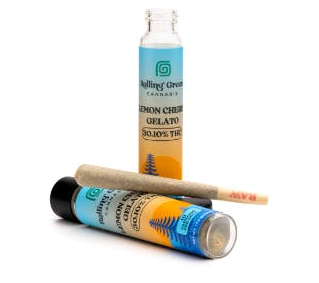 Rolling Green Pre-Roll Lemon Cherry Gelato