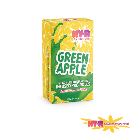 Hy-R - Green Apple - (5x.6g) Infused Pre-Rolls