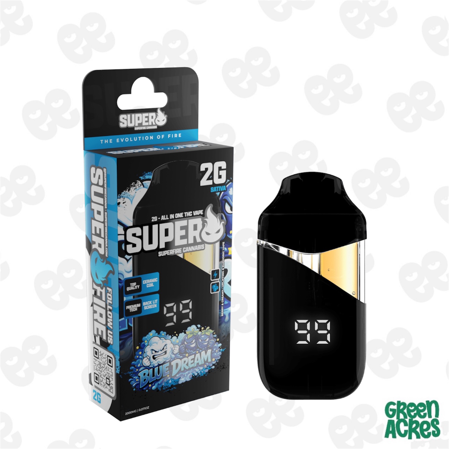 Superfire: Blue Dream 2G Vape Disposable